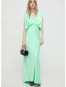 Šaty Pinko zelená farba, maxi, rovný strih, 102856.Z345