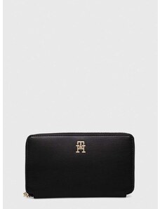 Peňaženka Tommy Hilfiger dámsky,čierna farba,AW0AW16009