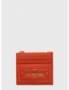 Peňaženka Love Moschino dámsky, oranžová farba