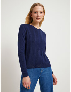 LANIUS Jumper with wide ribbing (GOTS)