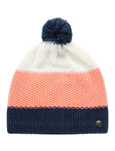 Winter hat with pompom ALPINE PRO DELORE neon salmon
