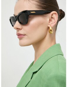 Slnečné okuliare Bottega Veneta dámske, čierna farba, BV1251S