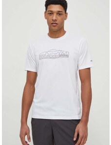 Športové tričko Columbia Legend Trail biela farba, s potlačou, 2036533