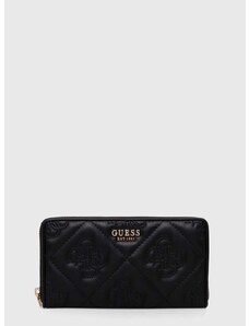 Peňaženka Guess MARIEKE dámsky, čierna farba, SWQM92 29630