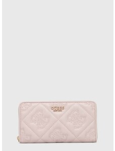 Peňaženka Guess MARIEKE dámsky, ružová farba, SWQM92 29630