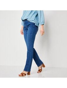 Blancheporte Strečové rovné džínsy modrá 050