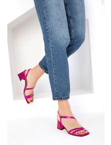 Soho Women's Fuchsia Classic Heeled Shoes 18016
