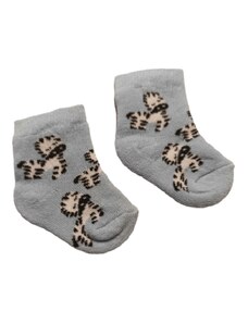 Tombiš Froté ponožky pre novorodenca svetlo modré - Zebra, veľ. 0-3 mesiace