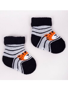 Scorpio Froté ponožky pre bábätko sivé - Tigrík, veľ. 3-6 mesiacov