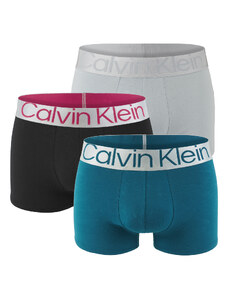 CALVIN KLEIN - boxerky 3PACK steel cotton griffin & gray color - limitovaná edícia