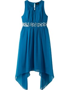 bonprix Šaty s flitrami, farba modrá, rozm. 128