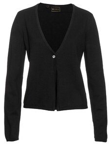 bonprix Jednoduchý pletený sveter, farba čierna