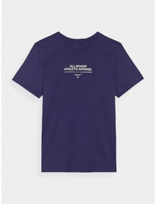 4F Pánske tričko s potlačou - tmavomodré