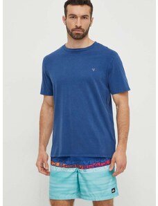 Bavlnené plážové tričko Guess tmavomodrá farba, vzorovaný, F4GI09 KA260