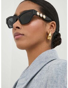 Slnečné okuliare Swarovski IMBER dámske, čierna farba