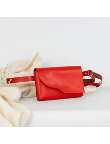 Ammyla Lumi | červená kožená ľadvinka a crossbody kabelka
