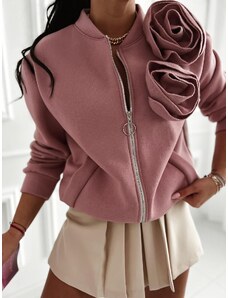 Dámska mikina na zips Laurita - ružová