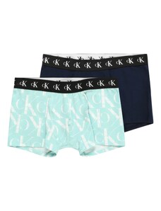 Calvin Klein Underwear Plavecké šortky námornícka modrá / svetlomodrá / čierna / biela