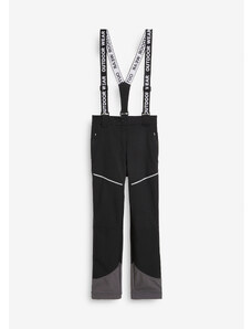 bonprix Funkčné nohavice zo softshellu so strečom, vodu odpodzujúca, rovný strih, farba čierna