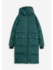 bonprix Páperový kabát s recyklovaným páperím a reflekčnými detailmii, farba zelená