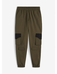 bonprix Kapsáčové nohavice s kontrastnými detailmi, farba zelená, rozm. 36
