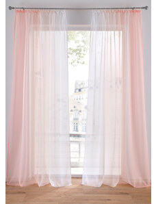 bonprix Záclona s farebným prelivom (2 ks), s recyklovaným polyesterom, farba ružová, rozm. D/Š: 295/144 cm