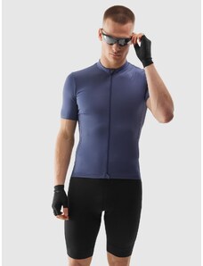 4F Pánsky rozopínateľný cyklistický dres - fialový