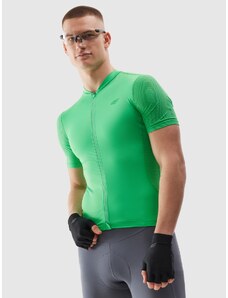 4F Pánsky rozopínateľný cyklistický dres - zelený