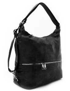 Tapple Černá dámská kabelka s kombinací batohu Landyn