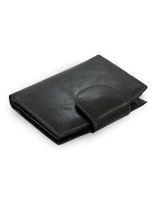Arwel Čierna dámska kožená peňaženka so zápinkou Eruvére