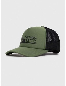 Šiltovka Columbia Camp Break zelená farba, s potlačou, 2070941