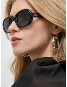 Slnečné okuliare Chloé dámske, čierna farba, CH0197S