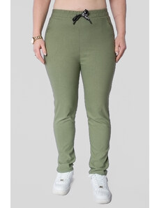 Takfajn Dámske strečové nohavice BEAUTY - zelené