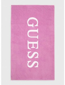Bavlnený uterák Guess fialová farba, E4GZ04 SG00P