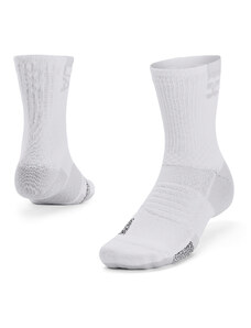 Pánske ponožky Under Armour Ad Playmaker 1Pk Mid White