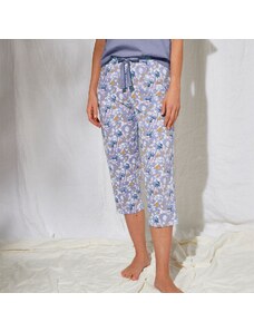 Blancheporte 3/4 pyžamové nohavice s potlačou "okvetných lístkov" potlač/lila 040