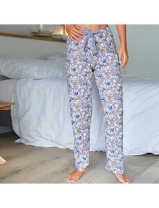 Blancheporte Pyžamové nohavice s potlačou "okvetných lístkov" potlač/lila 048