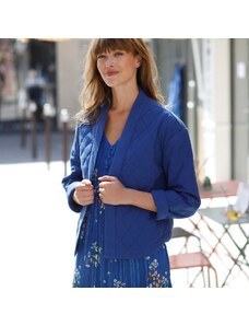 Blancheporte Prešívaná bunda s kimono golierom tmavo modrá 038
