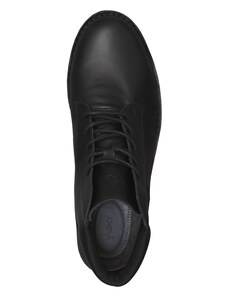 Vasky Hillside Waterproof Dark - Pánske kožené členkové topánky čierne, ručná výroba jesenné / zimné topánky