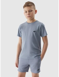 4F Chlapčenské tričko bez potlače - modré