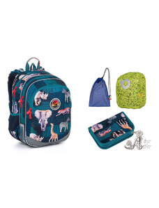 TOPGAL - školské tašky, batohy a sety TOPGAL - LargeSet-ELLY24014 - zaži horúčavy - chlapčenský set na safari s autentickými arómami savany