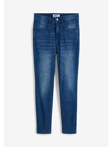 bonprix Mäkké džínsy, Skinny, vysoký pás, farba modrá