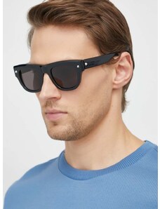 Slnečné okuliare Alexander McQueen pánske, čierna farba, AM0425S