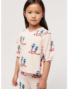 Detské bavlnené tričko Bobo Choses ružová farba
