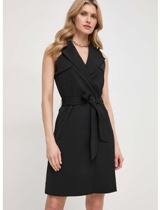Šaty Guess EVERLY čierna farba, mini, rovný strih, W4GK1D WGDA0