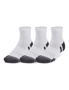 Pánske ponožky Under Armour Performance Tech 3-Pack Qtr White