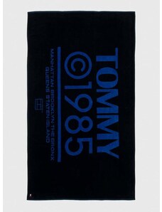 Bavlnený uterák Tommy Jeans tmavomodrá farba,UU0UU00090