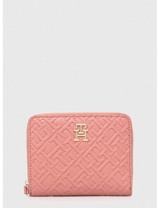 Peňaženka Tommy Hilfiger dámsky, ružová farba, AW0AW15755