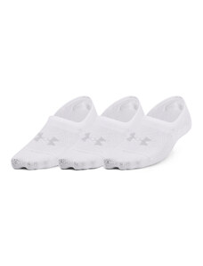 Pánske ponožky Under Armour Breathe Lite Ultra Low 3P White