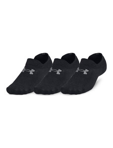 Pánske ponožky Under Armour Essential Ultralowtab 3-Pack Black 001